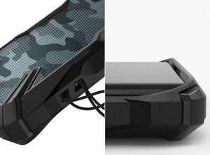 Ringke Etui Ringke Fusion X do Xiaomi Mi Note 10/ Note 10 Pro/ CC9 Pro Camo Black + 2x folia Ringke uniwersalny 6