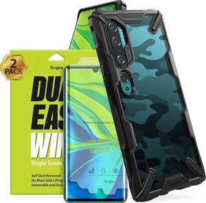 Ringke Etui Ringke Fusion X do Xiaomi Mi Note 10/ Note 10 Pro/ CC9 Pro Camo Black + 2x folia Ringke uniwersalny 8