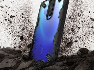 Ringke Etui Ringke Fusion X do Xiaomi Mi 10T/ Redmi K30/ Poco X2 Black + 2x Folia Ringke uniwersalny 4