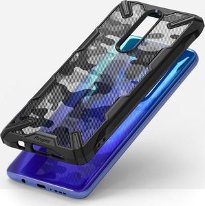 Ringke Etui Ringke Fusion X do Xiaomi Mi 10T/ Redmi K30/ Poco X2 Camo Black + 2x Folia Ringke uniwersalny 3