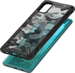 Ringke Etui Ringke Fusion X do Samsung Galaxy A51 Camo Black + 2x Folia Ringke uniwersalny 6