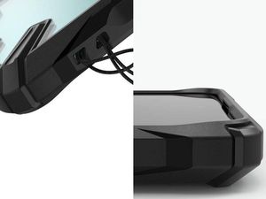 Ringke Etui Ringke Fusion X do Samsung Galaxy A51 Black + 2x Folia Ringke uniwersalny 4