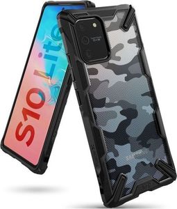 Ringke Etui Ringke Fusion X do Samsung Galaxy S10 Lite Camo Black + Szkło 3mk uniwersalny 2