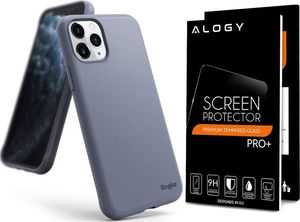 Ringke Etui Ringke Air S do Apple iPhone 11 Pro Max Lavender Gray + szkło alogy uniwersalny 8