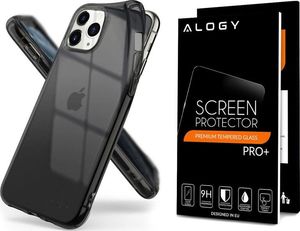 Ringke Etui Ringke Air do Apple iPhone 11 Pro Max Smoke Black + szkło alogy uniwersalny 8
