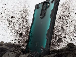 Ringke Etui Ringke Fusion X do Xiaomi Redmi Note 8 Pro Black + Szkło 3mk uniwersalny 6