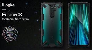 Ringke Etui Ringke Fusion X do Xiaomi Redmi Note 8 Pro Black + Szkło 3mk uniwersalny 7