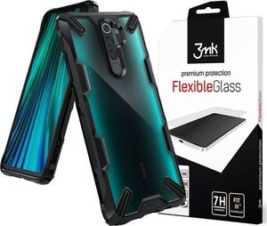 Ringke Etui Ringke Fusion X do Xiaomi Redmi Note 8 Pro Black + Szkło 3mk uniwersalny 8