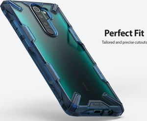 Ringke Etui Ringke Fusion X do Xiaomi Redmi Note 8 Pro Space Blue + Szkło 3mk uniwersalny 5