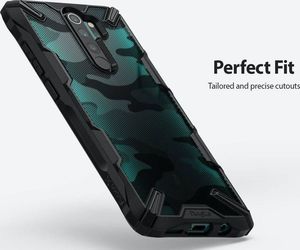 Ringke Etui Ringke Fusion X do Xiaomi Redmi Note 8 Pro Camo Black + Szkło 3mk uniwersalny 2