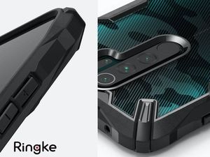 Ringke Etui Ringke Fusion X do Xiaomi Redmi Note 8 Pro Camo Black + Szkło 3mk uniwersalny 4
