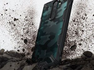Ringke Etui Ringke Fusion X do Xiaomi Redmi Note 8 Pro Camo Black + Szkło 3mk uniwersalny 6