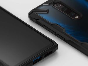 Ringke Etui Ringke Fusion X do Xiaomi Mi 9T/ Redmi K20 Black + Szkło Alogy uniwersalny 5