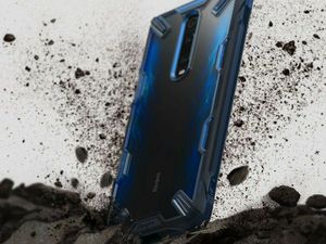 Ringke Etui Pancerne Ringke Fusion X do Xiaomi Mi 9T/ Redmi K20 Space blue + Szkło Alogy uniwersalny 3