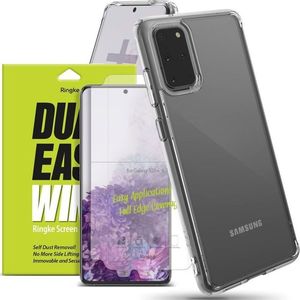 Ringke Etui Ringke Fusion do Samsung Galaxy S20 Plus Clear + 2x Folia Ringke uniwersalny 8
