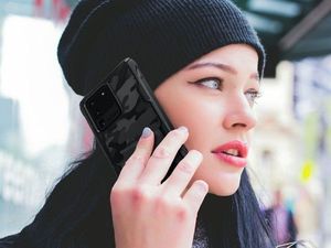 Ringke Etui Ringke Fusion X do Samsung Galaxy S20 Ultra Camo Black + 2x Folia Ringke uniwersalny 6