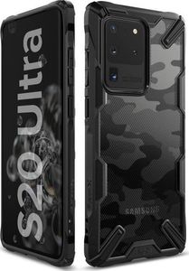 Ringke Etui Ringke Fusion X do Samsung Galaxy S20 Ultra Camo Black + 2x Folia Ringke uniwersalny 7