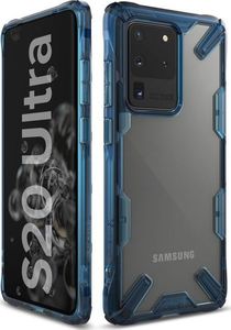 Ringke Etui Ringke Fusion X do Samsung Galaxy S20 Ultra Space Blue + 2x Folia Ringke uniwersalny 3
