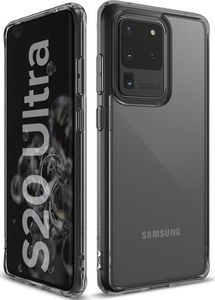 Ringke Etui Ringke Fusion do Samsung Galaxy S20 Ultra Smoke Black + 2x Folia Ringke uniwersalny 4