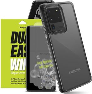 Ringke Etui Ringke Fusion do Samsung Galaxy S20 Ultra Smoke Black + 2x Folia Ringke uniwersalny 8