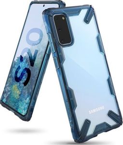 Ringke Etui Ringke Fusion X do Samsung Galaxy S20 Space Blue + 2x Folia Ringke uniwersalny 2