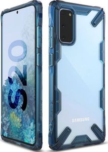 Ringke Etui Ringke Fusion X do Samsung Galaxy S20 Space Blue + 2x Folia Ringke uniwersalny 3