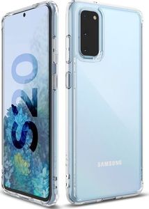 Ringke Etui Ringke Fusion do Samsung Galaxy S20 Clear + 2x Folia Ringke uniwersalny 3