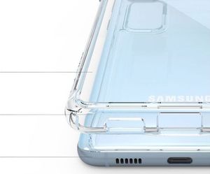 Ringke Etui Ringke Fusion do Samsung Galaxy S20 Clear + 2x Folia Ringke uniwersalny 4