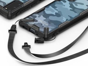 Ringke Etui Ringke Fusion X do Samsung Galaxy S20 Camo Black + 2x Folia Ringke uniwersalny 4