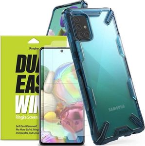 Ringke Etui Ringke Fusion X do Samsung Galaxy A71 Space Blue + 2x Folia Ringke uniwersalny 7
