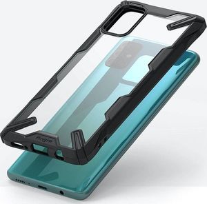 Ringke Etui Ringke Fusion X do Samsung Galaxy A71 Black + 2x Folia Ringke uniwersalny 3