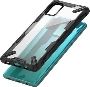 Ringke Etui Ringke Fusion X do Samsung Galaxy A51 Black + Szkło Alogy uniwersalny 3
