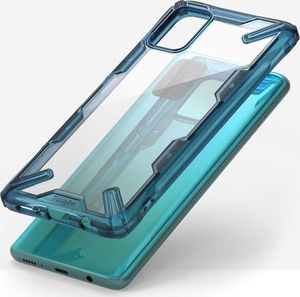 Ringke Etui Ringke Fusion X do Samsung Galaxy A51 Space Blue + Szkło Alogy uniwersalny 3