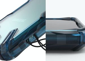 Ringke Etui Ringke Fusion X do Samsung Galaxy A51 Space Blue + Szkło Alogy uniwersalny 6