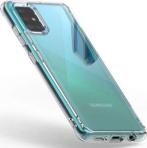 Ringke Etui Ringke Fusion do Samsung Galaxy A51 Ultra Clear + Szkło Alogy uniwersalny 3