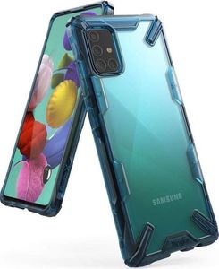 Ringke Etui Ringke Fusion X do Samsung Galaxy A71 Space Blue + Szkło Alogy uniwersalny 2