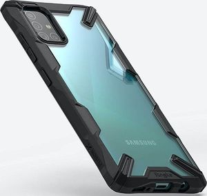 Ringke Etui Ringke Fusion X do Samsung Galaxy A71 Black + Szkło Alogy uniwersalny 3