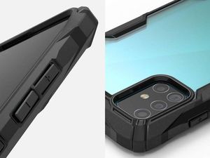 Ringke Etui Ringke Fusion X do Samsung Galaxy A71 Black + Szkło Alogy uniwersalny 5