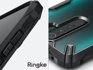 Ringke Etui Ringke Fusion X do Xiaomi Redmi Note 8 Pro Black + Szkło 3mk + obiektyw uniwersalny 6