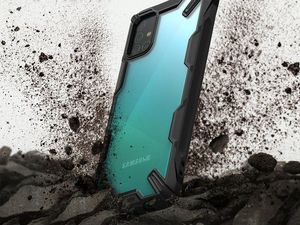 Ringke Etui Ringke Fusion X do Samsung Galaxy A51 Black + Szkło 3mk uniwersalny 6