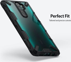 Ringke Etui Ringke Fusion X do Xiaomi Redmi Note 8 Pro Black + Szkło Alogy uniwersalny 2