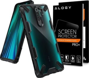 Ringke Etui Ringke Fusion X do Xiaomi Redmi Note 8 Pro Black + Szkło Alogy uniwersalny 8