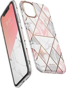 Supcase Etui Supcase Cosmo Lite do Apple iPhone 11 Marble Pink + Szkło Alogy uniwersalny 3