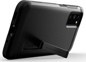 Spigen Etui Spigen Tough Armor do Samsung Galaxy S20 Black + 2x Folia Neo uniwersalny 2