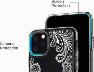 Spigen Etui Spigen Ciel do Apple iPhone 11 Pro Cecile White Mandala + Szkło Alogy uniwersalny 3