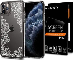 Spigen Etui Spigen Ciel do Apple iPhone 11 Pro Cecile White Mandala + Szkło Alogy uniwersalny 6