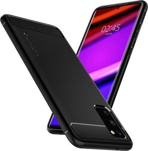 Spigen Etui Spigen Rugged Armor do Samsung Galaxy S20 Matte Black + 2x Folia Neo uniwersalny 4