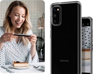 Spigen Etui Spigen Liquid Crystal do Samsung Galaxy S20 Crystal Clear + 2x Folia Neo uniwersalny 6