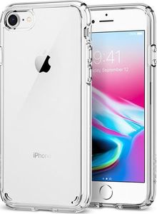 Spigen Etui Spigen Ultra Hybrid 2 Apple iPhone 7/8/SE 2020 Crystal Clear + Szkło alogy uniwersalny 1