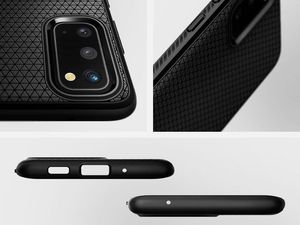 Spigen Etui Spigen Liquid Air do Samsung Galaxy S20 Matte Black + 2x Folia Neo uniwersalny 4